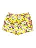 Joe Fresh 100% Polyester Floral Yellow Shorts Size 10 - photo 1