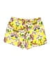 Joe Fresh 100% Polyester Floral Yellow Shorts Size 10 - photo 2