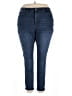 Nicole Miller Solid Blue Jeans Size 24 waist - photo 1