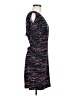 BCBGeneration 100% Polyester Print Blue Casual Dress Size 6 - photo 4