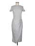 iris Solid Gray Casual Dress Size 6 - photo 1