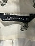 Zara Print Ivory Long Sleeve Blouse Size S - photo 7