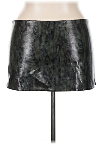 Miaou Faux Leather Skirt (view 2)