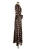 Nicholas 100% Silk Polka Dots Brown Black Casual Dress Size 0 - photo 4