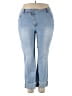 Jeans Color Block Blue Jeans Size 4X - photo 1