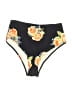 Cupshe Floral Black Swimsuit Bottoms Size S - photo 1
