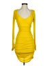 Cinq à Sept Yellow Cocktail Dress Size 00 - photo 1