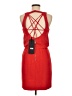 Mangano 100% Polyester Solid Red Casual Dress Size M - photo 2
