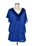 New Directions Blue Short Sleeve Blouse Size M - photo 1