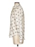 Zara Print Ivory Long Sleeve Blouse Size S - photo 5