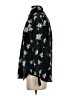 Banana Republic 100% Polyester Floral Black Long Sleeve Blouse Size XS - photo 5