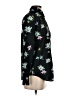 Banana Republic 100% Polyester Floral Black Long Sleeve Blouse Size XS - photo 4