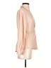 Central Park West 100% Polyester Color Block Ivory Long Sleeve Blouse Size XS - photo 4