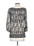 BCBGMAXAZRIA 100% Silk Silver 3/4 Sleeve Silk Top Size XS - photo 2