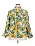 Jessica Simpson 100% Polyester Floral Yellow 3/4 Sleeve Blouse Size 2X - photo 2