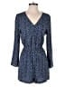 THE NORMAL BRAND 100% Rayon Polka Dots Blue Romper Size XS - photo 1
