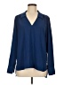 Universal Standard 100% Polyester Blue Long Sleeve Blouse Size 6 - 8 - photo 1