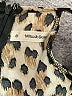 Mika & Gala Animal Print Brown Ivory Short Sleeve Blouse Size 8 - photo 4