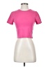 Zara Pink Short Sleeve Turtleneck Size S - photo 1