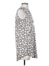 SJS Polka Dots Gray Sleeveless Blouse Size S - photo 4