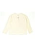 Zara 100% Cotton Ivory Long Sleeve Henley Size 8 - photo 1