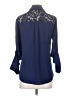 Express 100% Polyester Blue 3/4 Sleeve Blouse Size S - photo 2