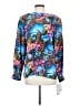 Tess 100% Silk Blue Long Sleeve Silk Top Size 4 - photo 1