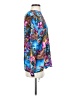Tess 100% Silk Blue Long Sleeve Silk Top Size 4 - photo 4