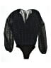 Leith Black Long Sleeve Blouse Size XS - photo 1