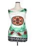 ANSELF Graphic Green Cocktail Dress Size 2X - photo 1