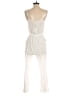 H&M 100% Cotton Hearts Ivory White Jumpsuit Size 4 - photo 2