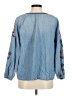 Billy T Blue Long Sleeve Blouse Size M - photo 2