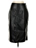 MNG 100% Polyester Black Faux Leather Skirt Size 4 - photo 1