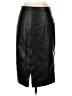 MNG 100% Polyester Black Faux Leather Skirt Size 4 - photo 2