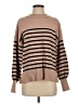 Unbranded Stripes Tan Turtleneck Sweater Size S - photo 1