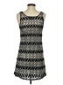 J Valdi 100% Polyester Chevron-herringbone Gray Casual Dress Size XS - photo 2