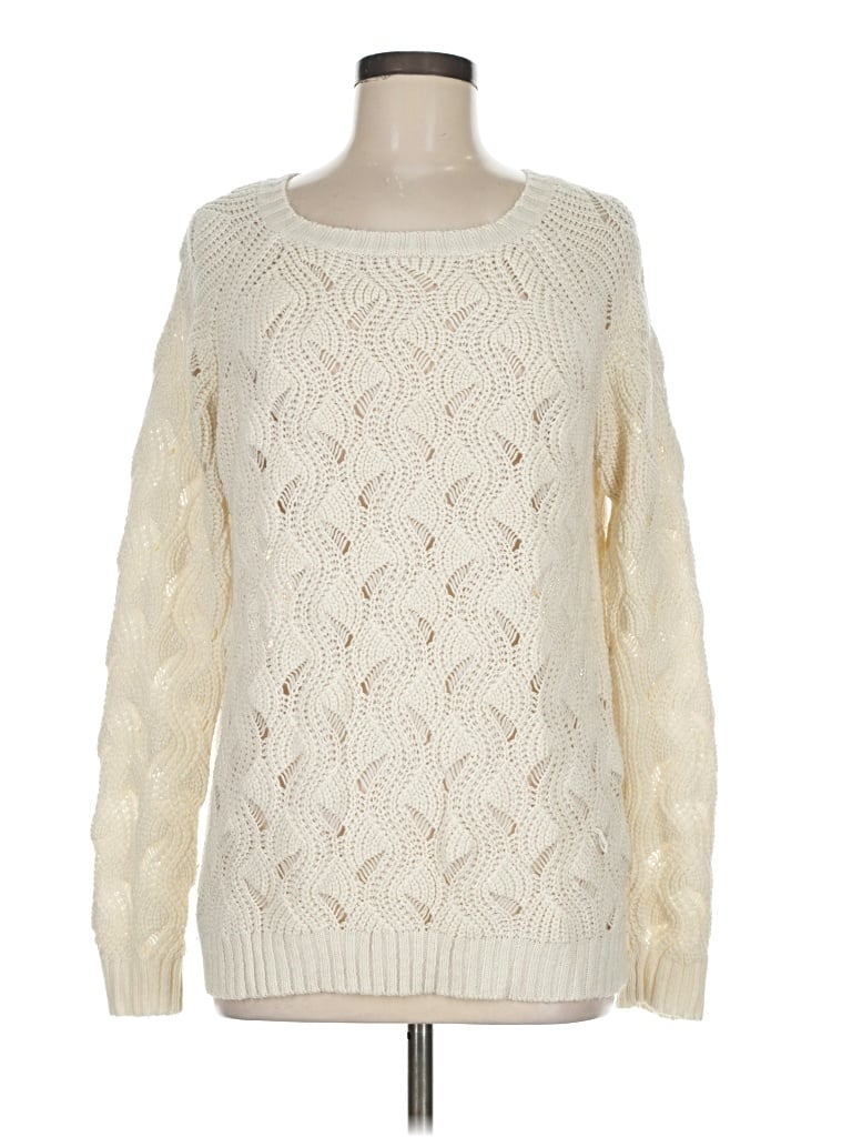 Pre-owned Forever 21 Pullover Sweater In White