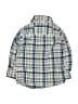 Carter's 100% Cotton Plaid Blue Long Sleeve Button-Down Shirt 12-18 MO / 18 MO - photo 2