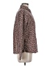 White Stag Print Burgundy Long Sleeve Blouse Size 8 - 10 - photo 4