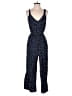 Ann Taylor LOFT 100% Rayon Polka Dots Blue Jumpsuit Size 2 - photo 1