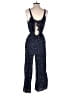 Ann Taylor LOFT 100% Rayon Polka Dots Blue Jumpsuit Size 2 - photo 2
