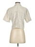 Dizzy Lizzy Stripes Ivory Short Sleeve Blouse Size XS - photo 2