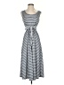 Max Studio Stripes Gray Casual Dress Size XS - photo 1