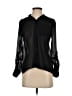 Aeropostale 100% Polyester Black Long Sleeve Blouse Size XS - photo 1