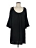 Glam 100% Polyester Solid Black Casual Dress Size M - photo 1