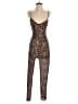 Assorted Brands Animal Print Brown Tan Jumpsuit Size 0  - photo 1