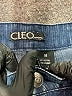 Cleo Chevron-herringbone Blue Jeans Size 14 - photo 4