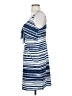 CAbi 100% Polyester Stripes Blue Casual Dress Size S - photo 5