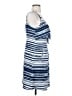 CAbi 100% Polyester Stripes Blue Casual Dress Size S - photo 4