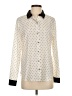 Ann Taylor Polka Dots Ivory Long Sleeve Blouse Size S - photo 1